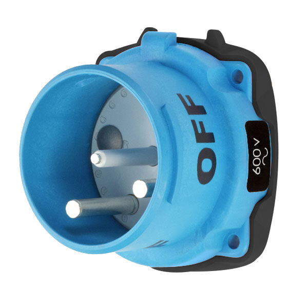 33-68182-C-K14 - DS100C INLET POLY BLUE SIZE 4 TYPE 3R 2P+G 100A 600 VAC 60 Hz NO AUX